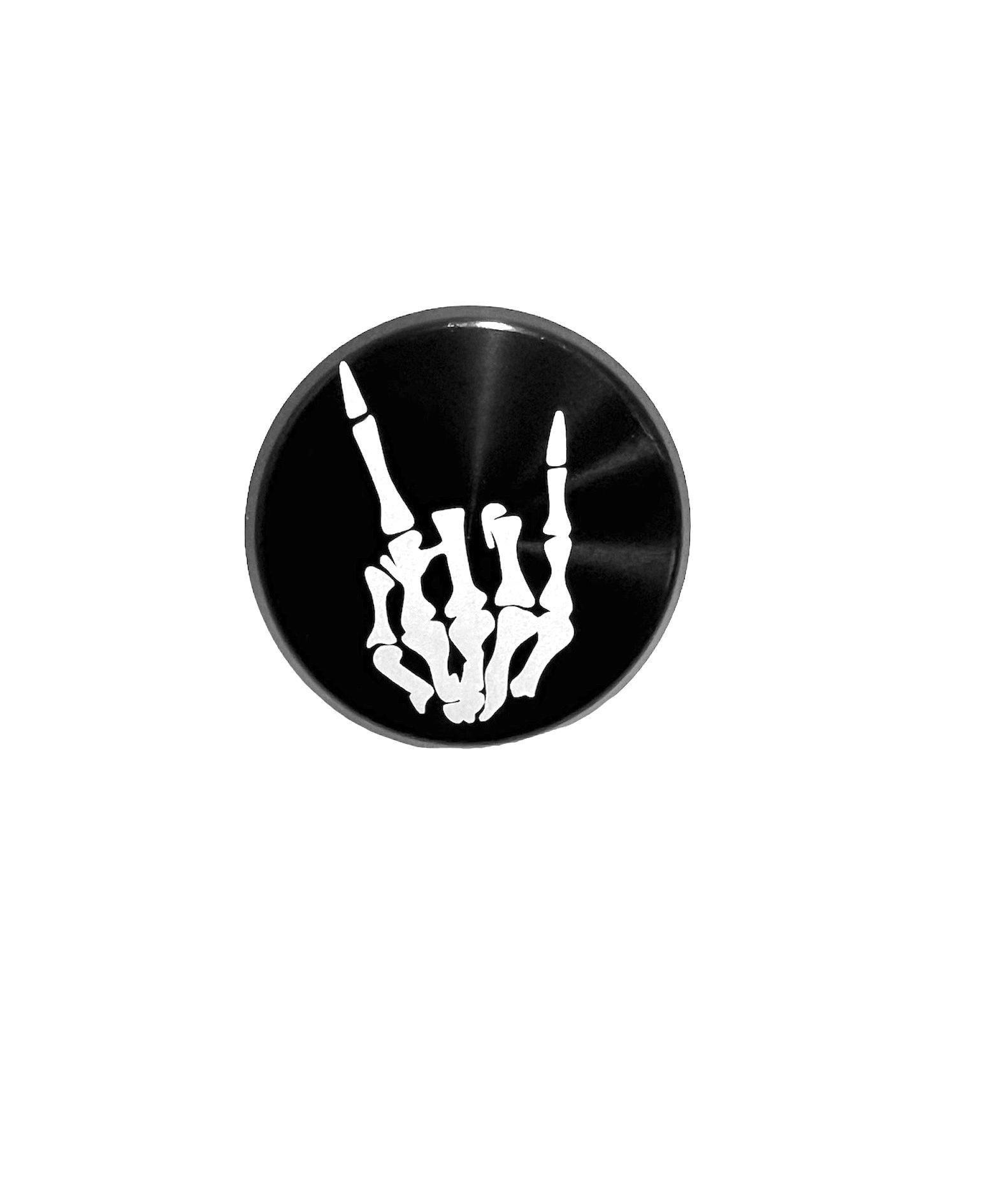 Machined Aluminum Press Fit Flat Tube Caps- 1-3/4" Middle Finger or Horns