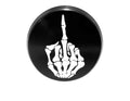 Machined Aluminum Press Fit Flat Tube Caps- 1-3/4" Middle Finger or Horns