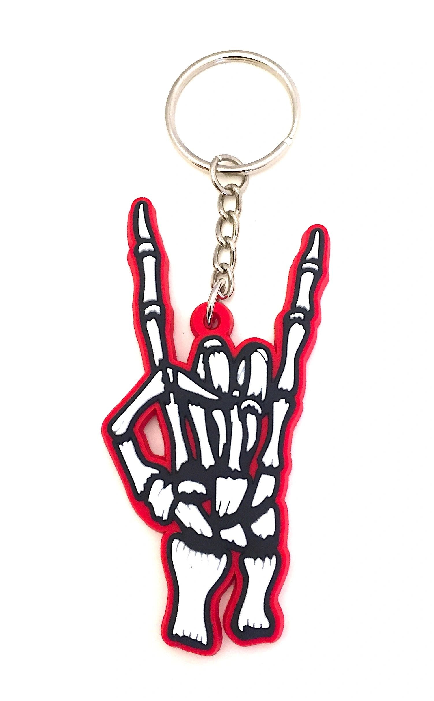 Badass Heavy MF Metal Horns /Send It / Keychain