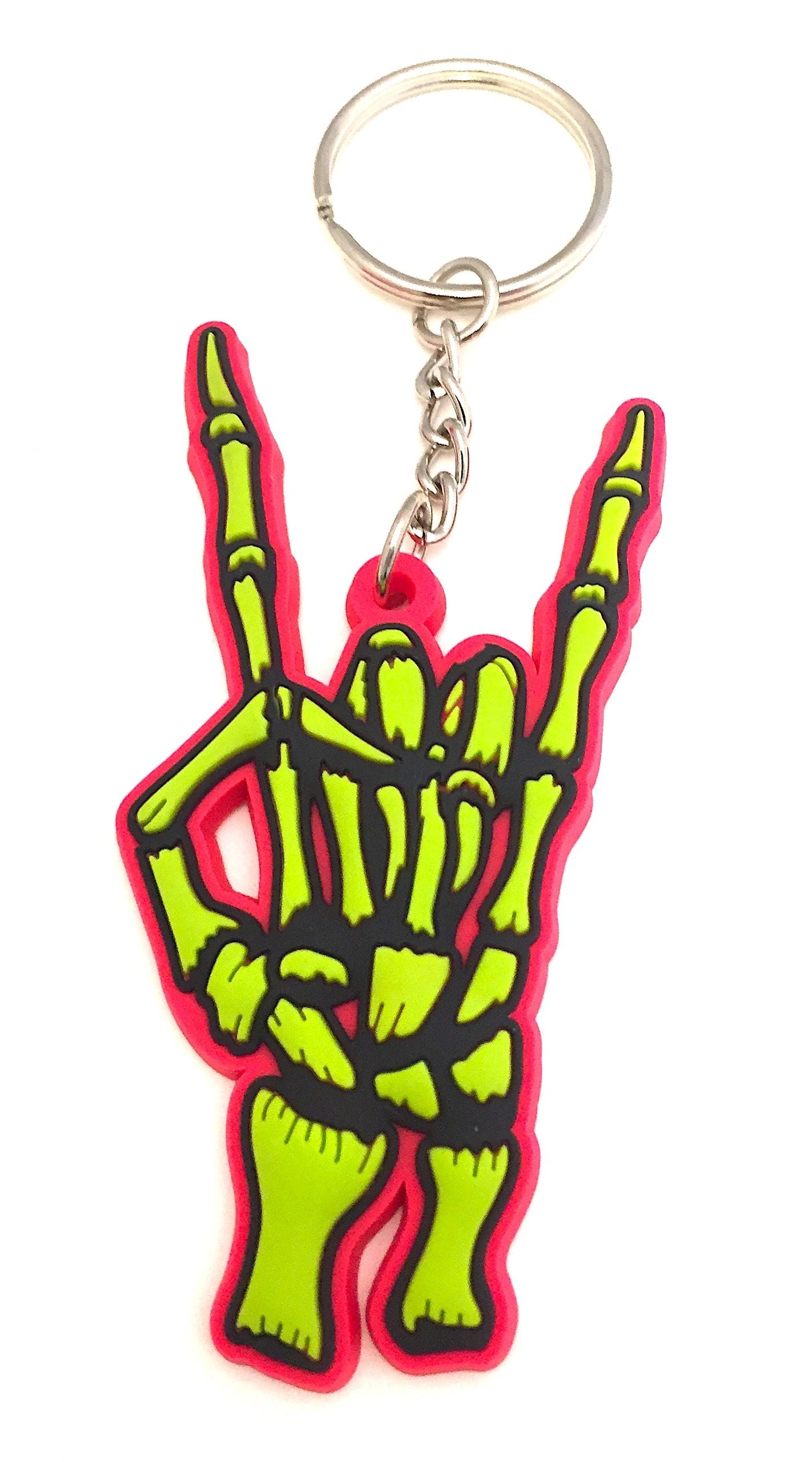 Badass Heavy MF Metal Horns /Send It / Keychain