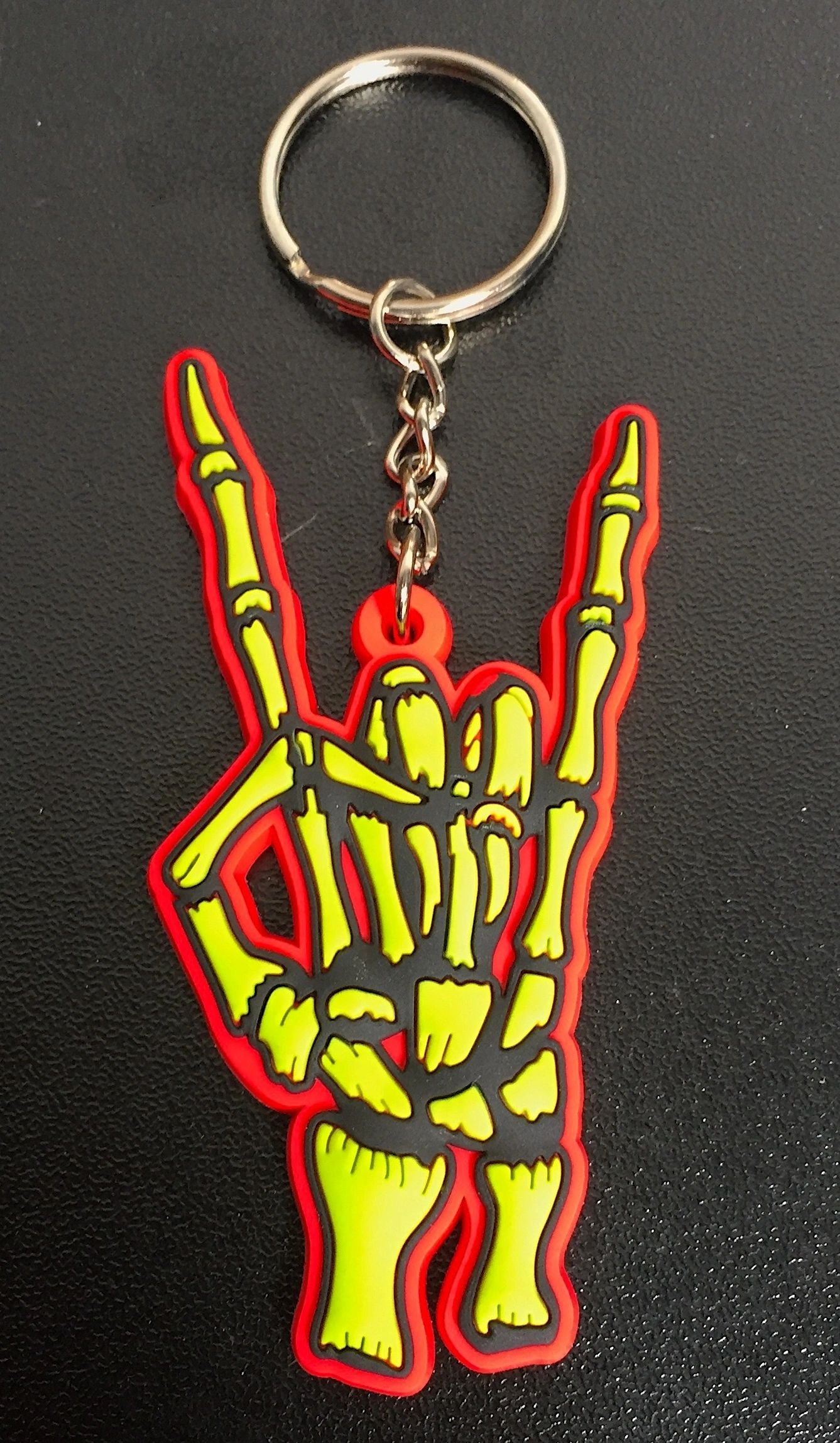 Badass Heavy MF Metal Horns /Send It / Keychain