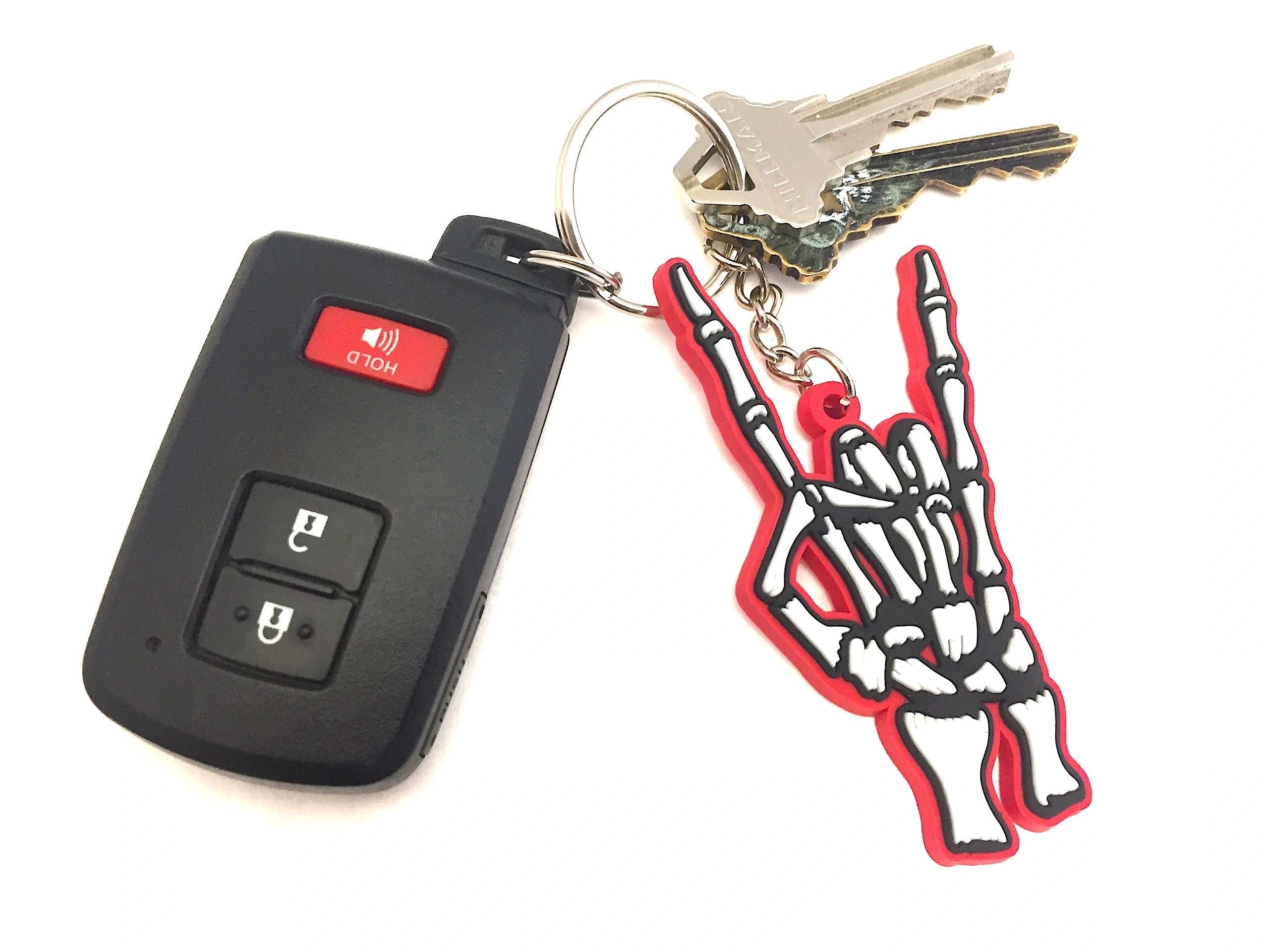 Badass Heavy MF Metal Horns /Send It / Keychain