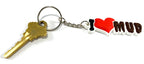 I Love Mud Keychain Bogging Key Chain Zipper Pull