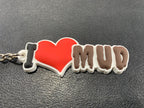 I Love Mud Keychain Bogging Key Chain Zipper Pull