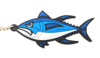 Bluefin Tuna Fishing Saltwater Fish Keyring Key Chain Tackle Box Zipper Pull