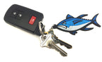 Bluefin Tuna Fishing Saltwater Fish Keyring Key Chain Tackle Box Zipper Pull