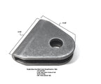 Double Shear Seat Belt Bracket Tabs / Limit Strap Tabs