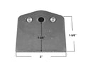 TABS / WELD TAB WITH HD 1/4"-20 / 3/8"-24 / 5/16-24 THREAD NUT