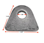 TABS / WELD TAB WITH HD 3/8" Hole -3/16" Thick