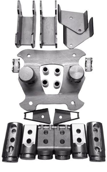 Polaris RZR Bungs XP 1000 Roll Cage Connectors Adapters 4 Seat builders Choice Kit