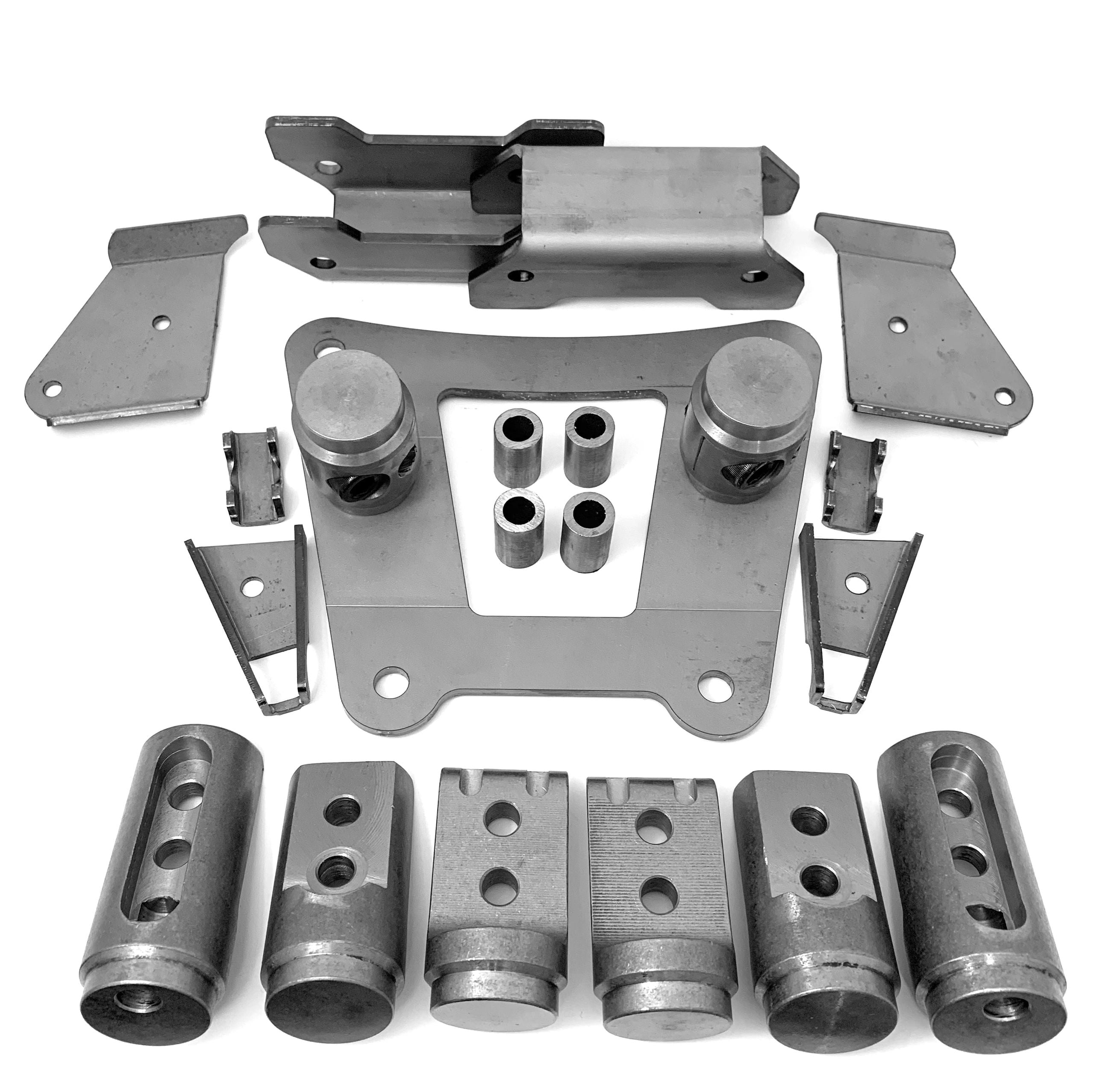 Polaris RZR Bungs Turbo S Cage Connectors / Adapters 4 Seat Builders Choice Kit