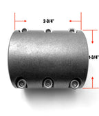 Steel bolt on tube clamps 1.75" 1-3/4 inch universal roll cage mounts-Wide 40 Clamps