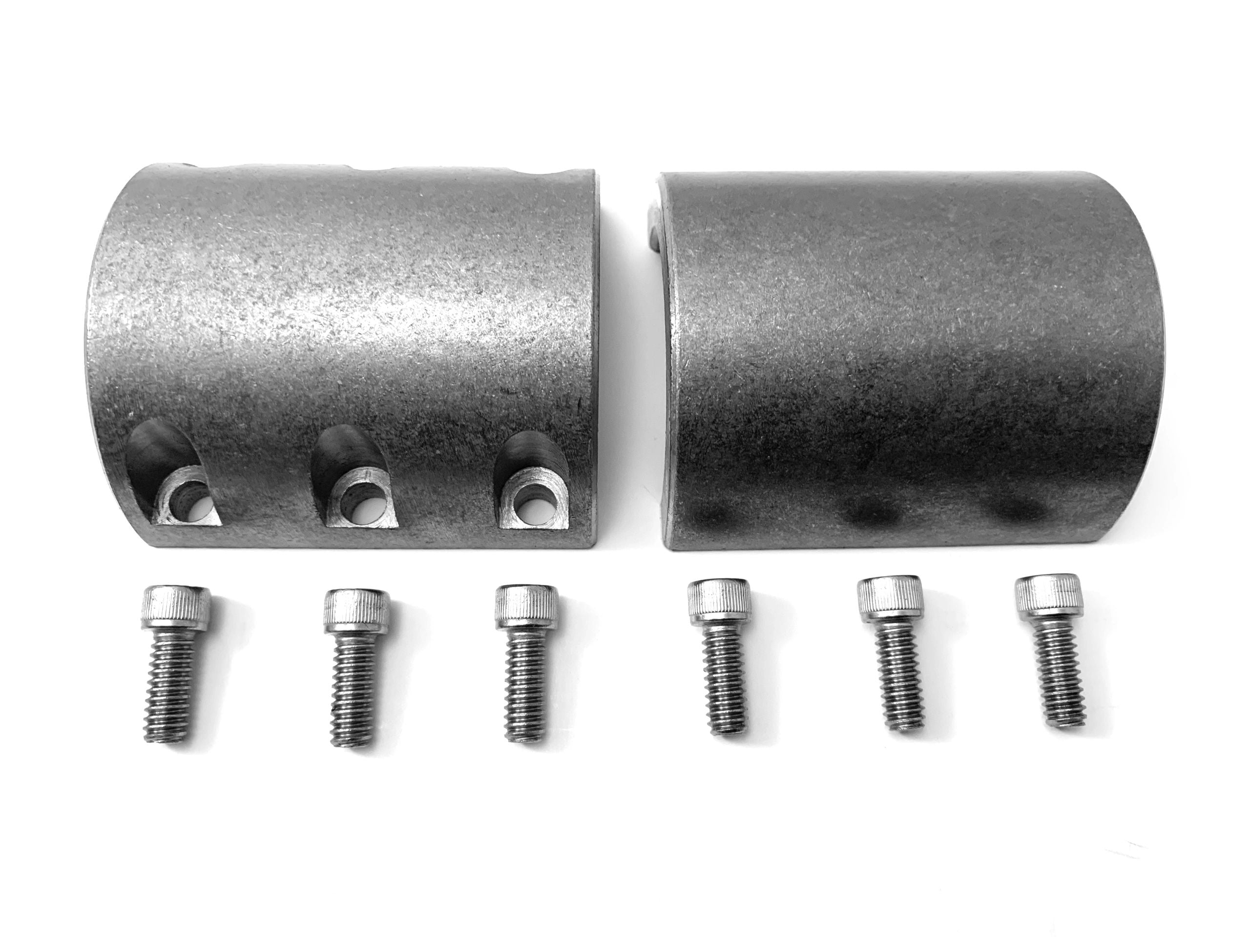 Steel bolt on tube clamps 1.75" 1-3/4 inch universal roll cage mounts-Wide 40 Clamps