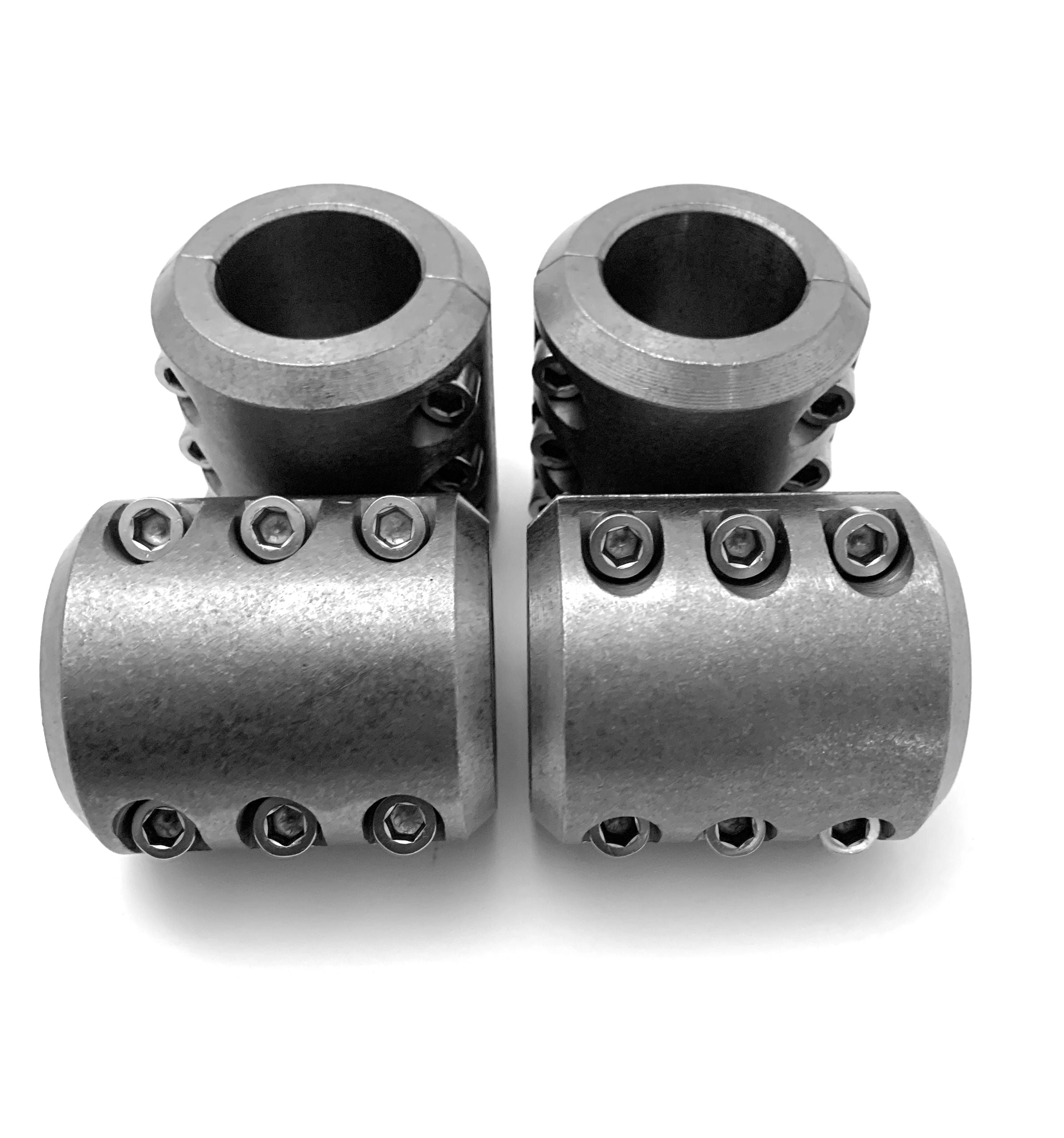 Steel bolt on tube clamps 1.375" 1-3/8" inch universal roll cage mounts