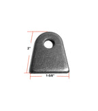 TABS / WELD TAB WITH HD 3/8" Hole x 2"Long -1/4" Thick