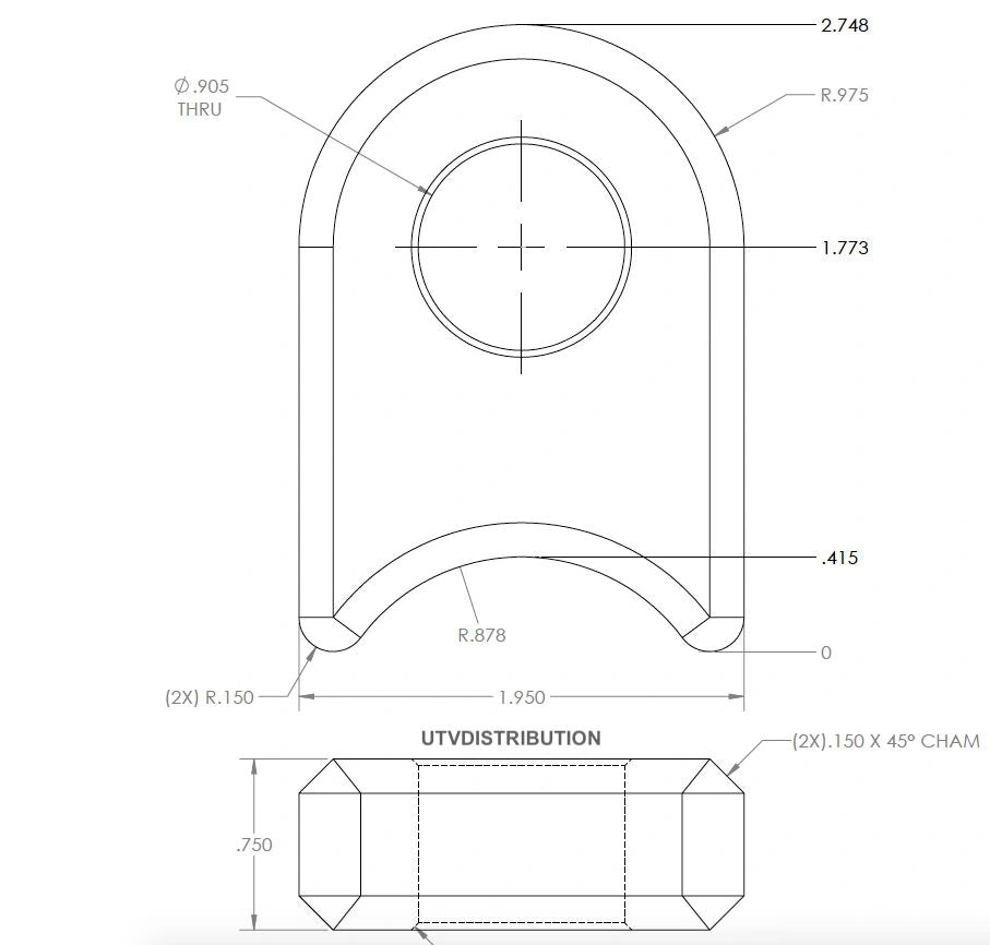 Shackle Tab Mount,D- Ring Heavy Duty Weldable Clevis, Tow Hook