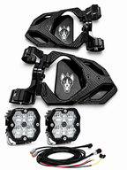 Chupacabra Offroad Carbon Fiber Race UTV Mirrors (set of 2) With Baja Designs Squadron Sport Lights