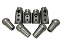 Polaris RZR Pro R 4 Seat Rollcage Adapters Connector Dome Rear Bungs