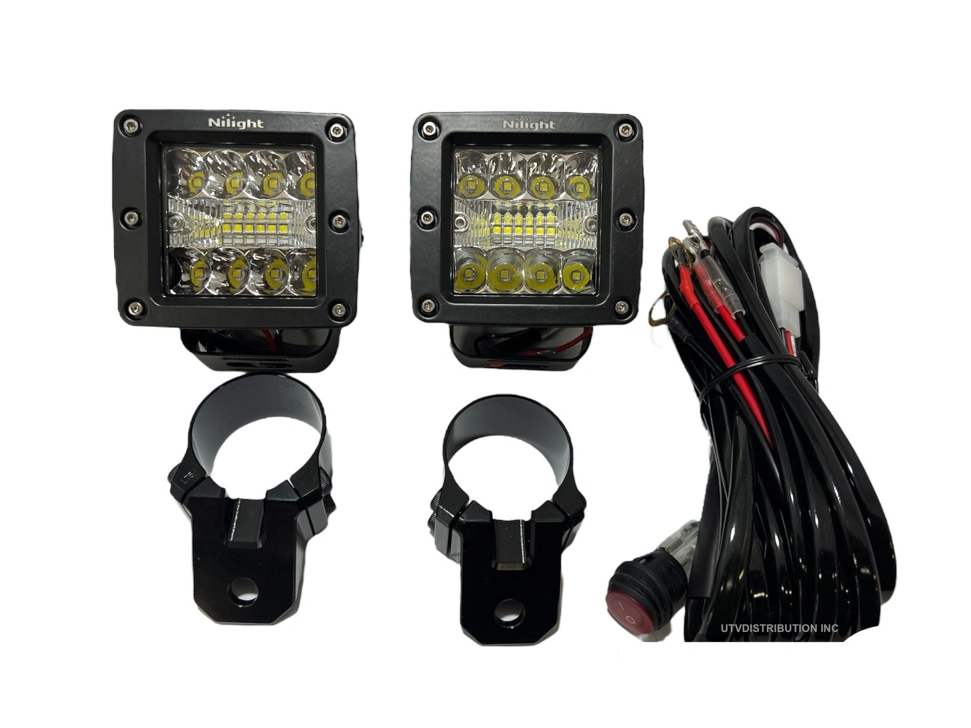 LED Lights With Mounts Fits Can Am / Polaris / Kawasaki / Yamaha