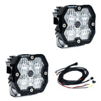 Chupacabra Offroad Cuero Race UTV Mirrors (set of 2) With Baja Designs Squadron Sport Lights