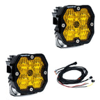 Chupacabra Offroad Cuero Race UTV Mirrors (set of 2) With Baja Designs Squadron Sport Lights