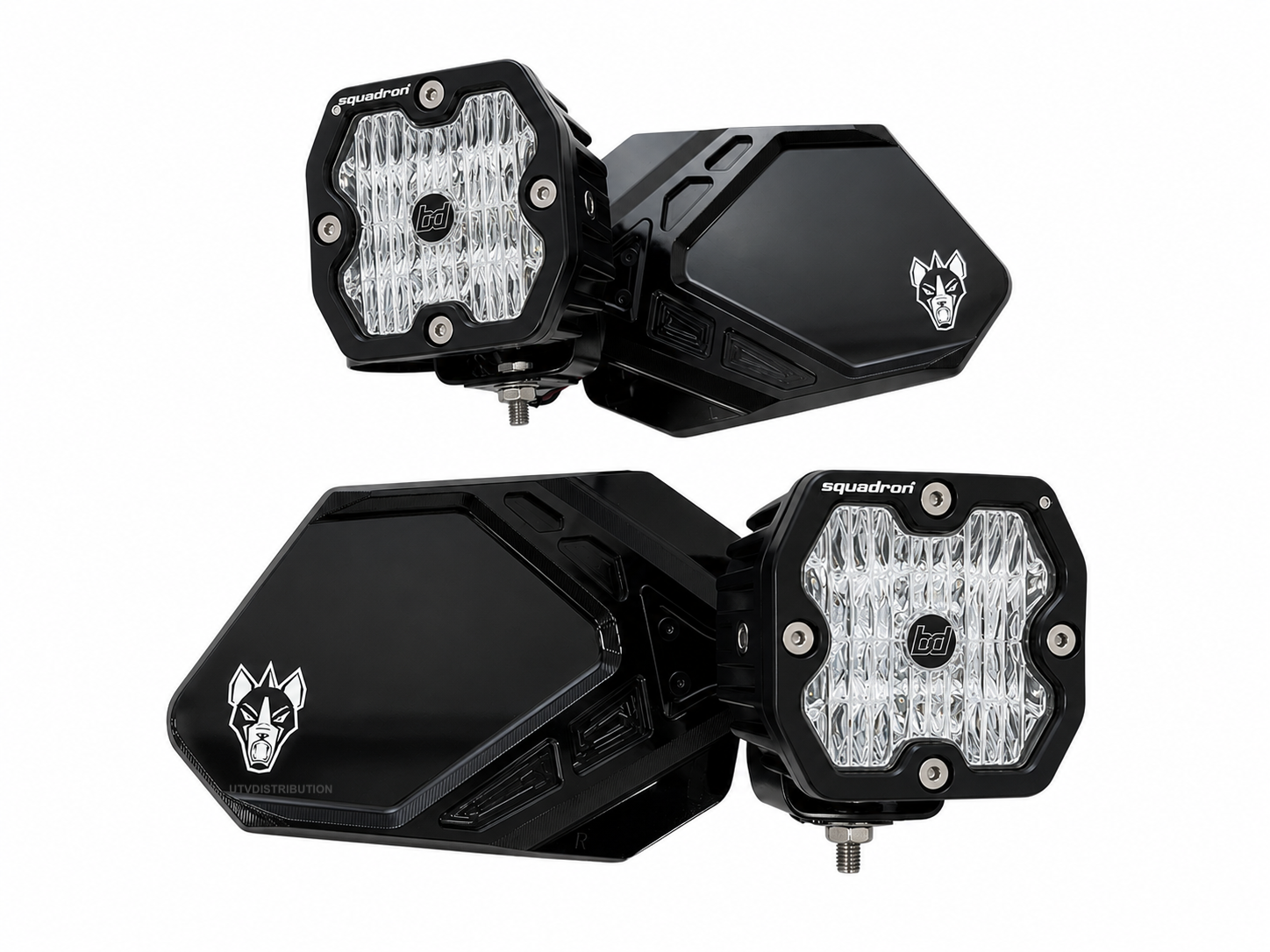 Chupacabra Offroad Cuero Pro UTV Mirrors (set of 2) With Baja Designs Squadron Sport Lights (Copy)