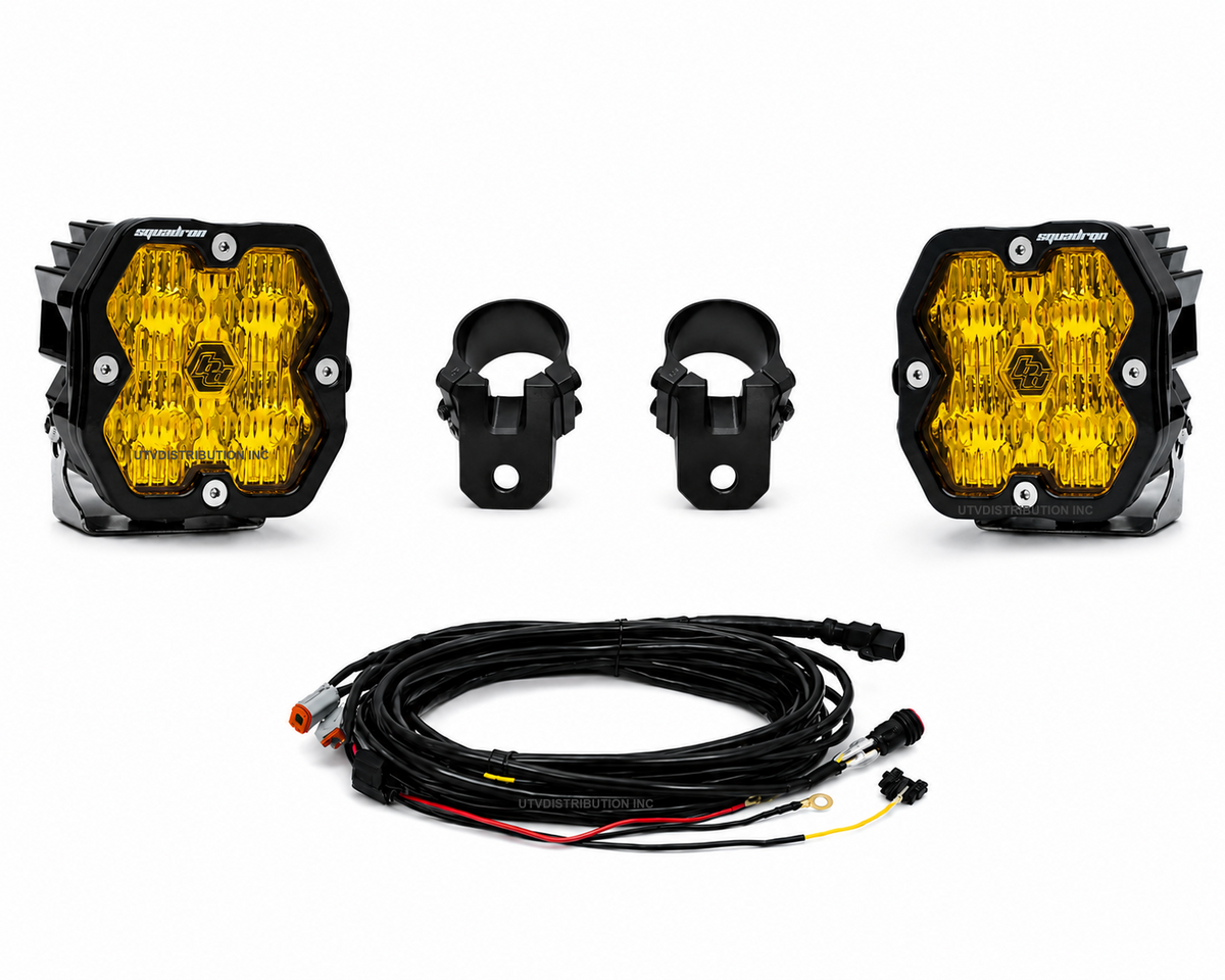 LED Lights With Billet Mounts Mounts Fits Can Am / Polaris / Kawasaki / Yamaha