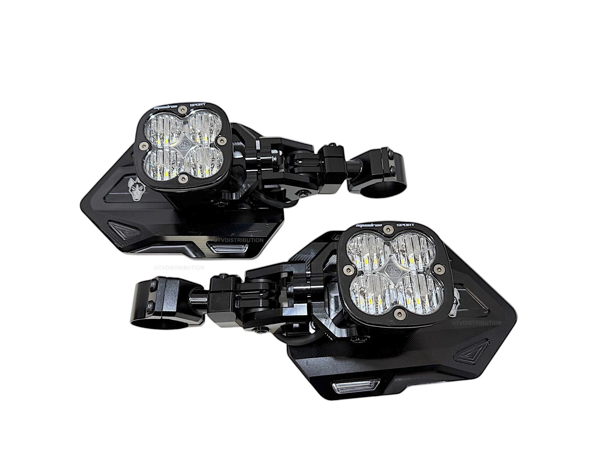 Chupacabra Offroad Cuero Baja Mirrors With Baja Designs Lights (set of 2)