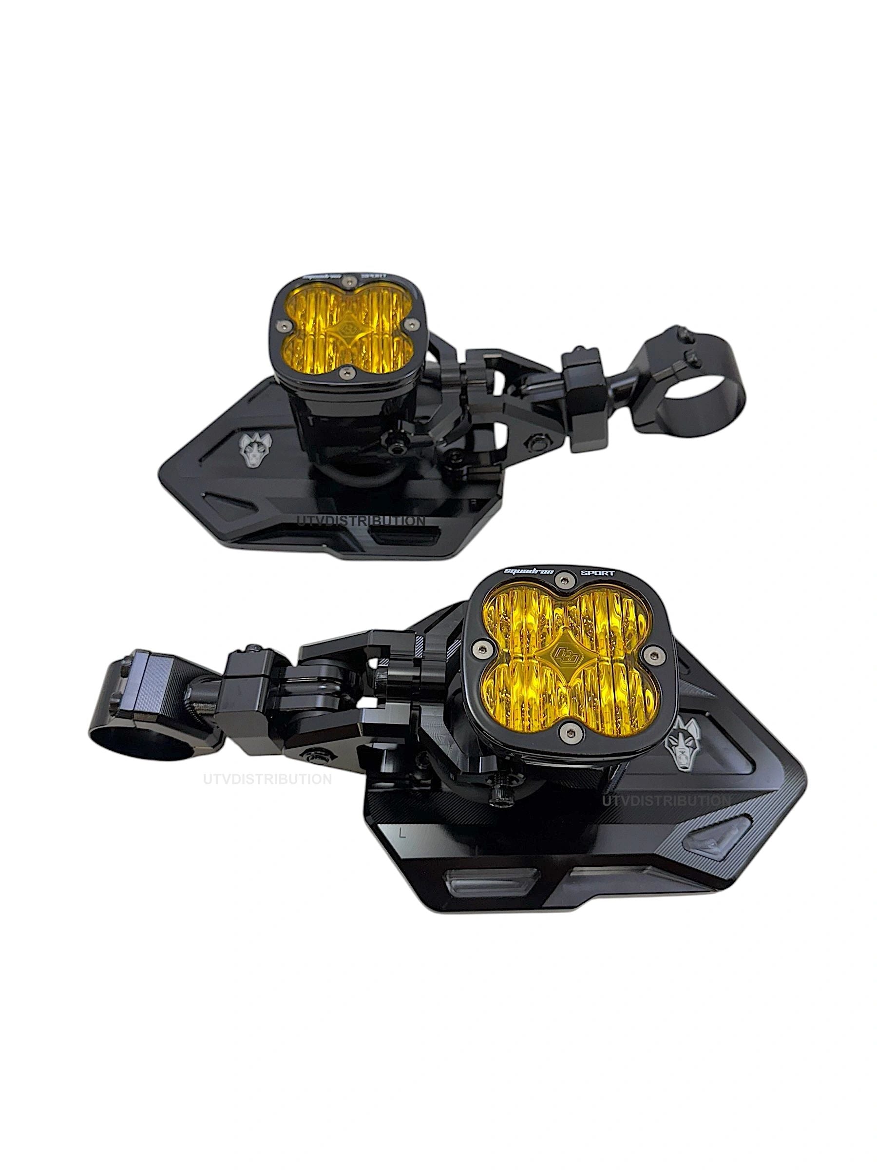 Chupacabra Offroad Cuero Baja Mirrors With Baja Designs Lights (set of 2)