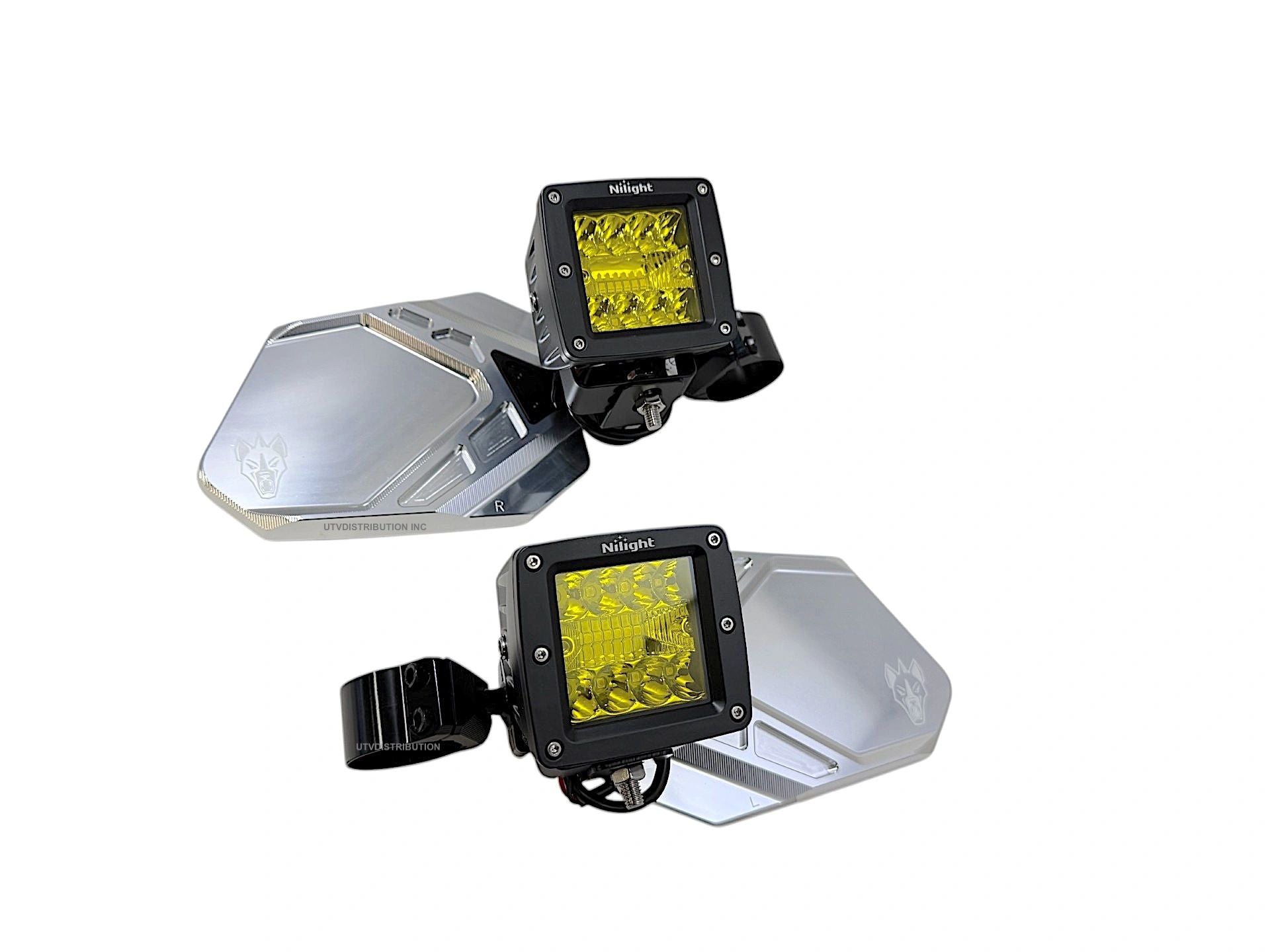 Chupacabra Offroad Cuero Pro UTV Mirrors (set of 2)With LED Lights