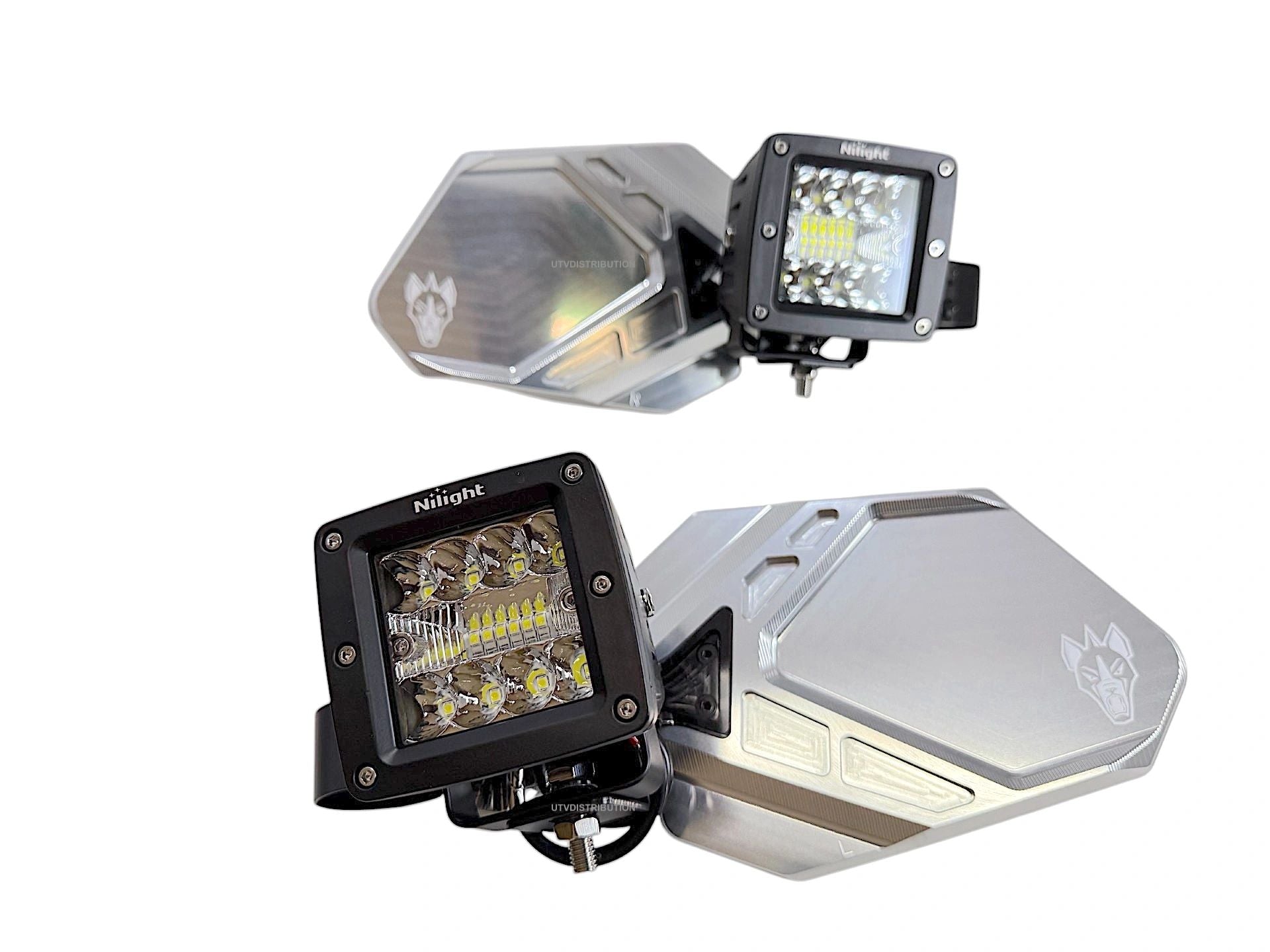 Chupacabra Offroad Cuero Pro UTV Mirrors (set of 2)With LED Lights