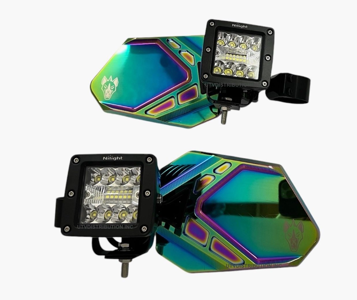 Chupacabra Offroad Cuero Pro UTV Mirrors (set of 2)With LED Lights