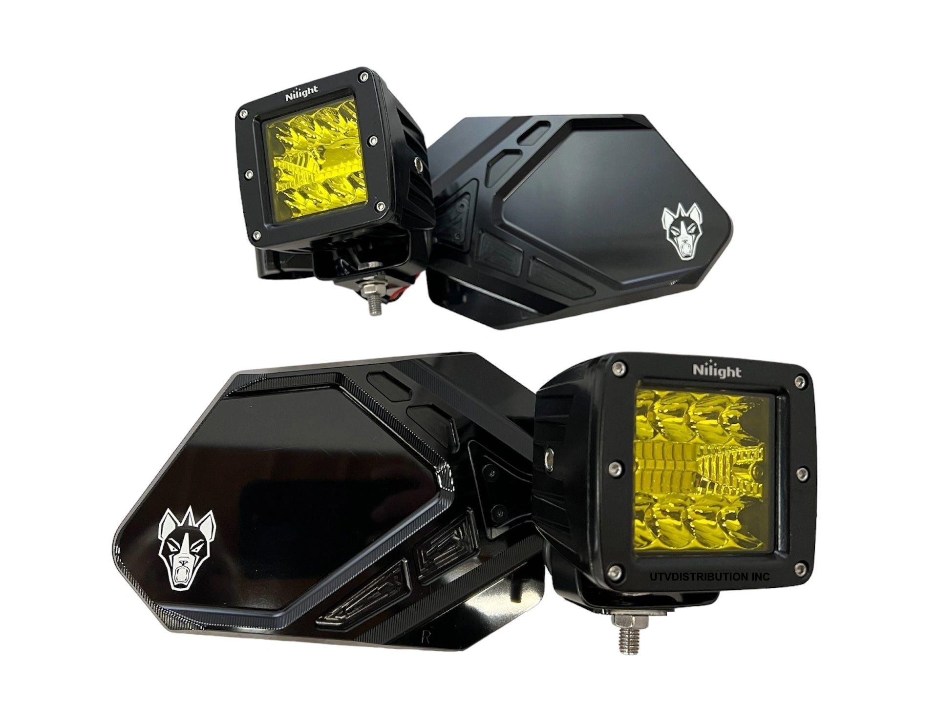 Chupacabra Offroad Cuero Pro UTV Mirrors (set of 2)With LED Lights