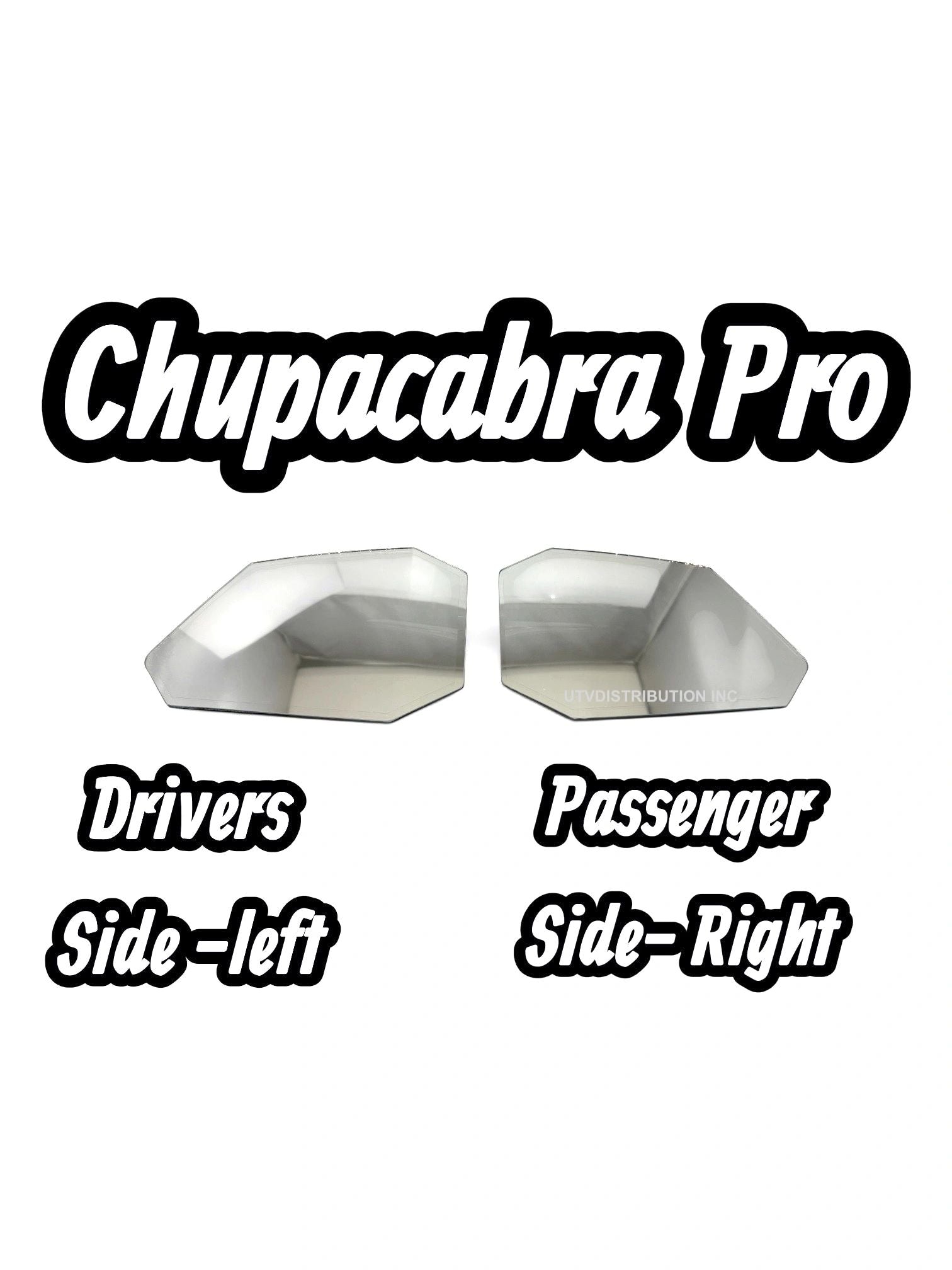 Chupacabra Offroad Replacement Mirror Glass for Race and Pro -Sold Individually