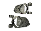 Chupacabra Offroad Titanium Gray Race UTV Mirrors (set of 2) With Baja Designs Squadron Sport Lights