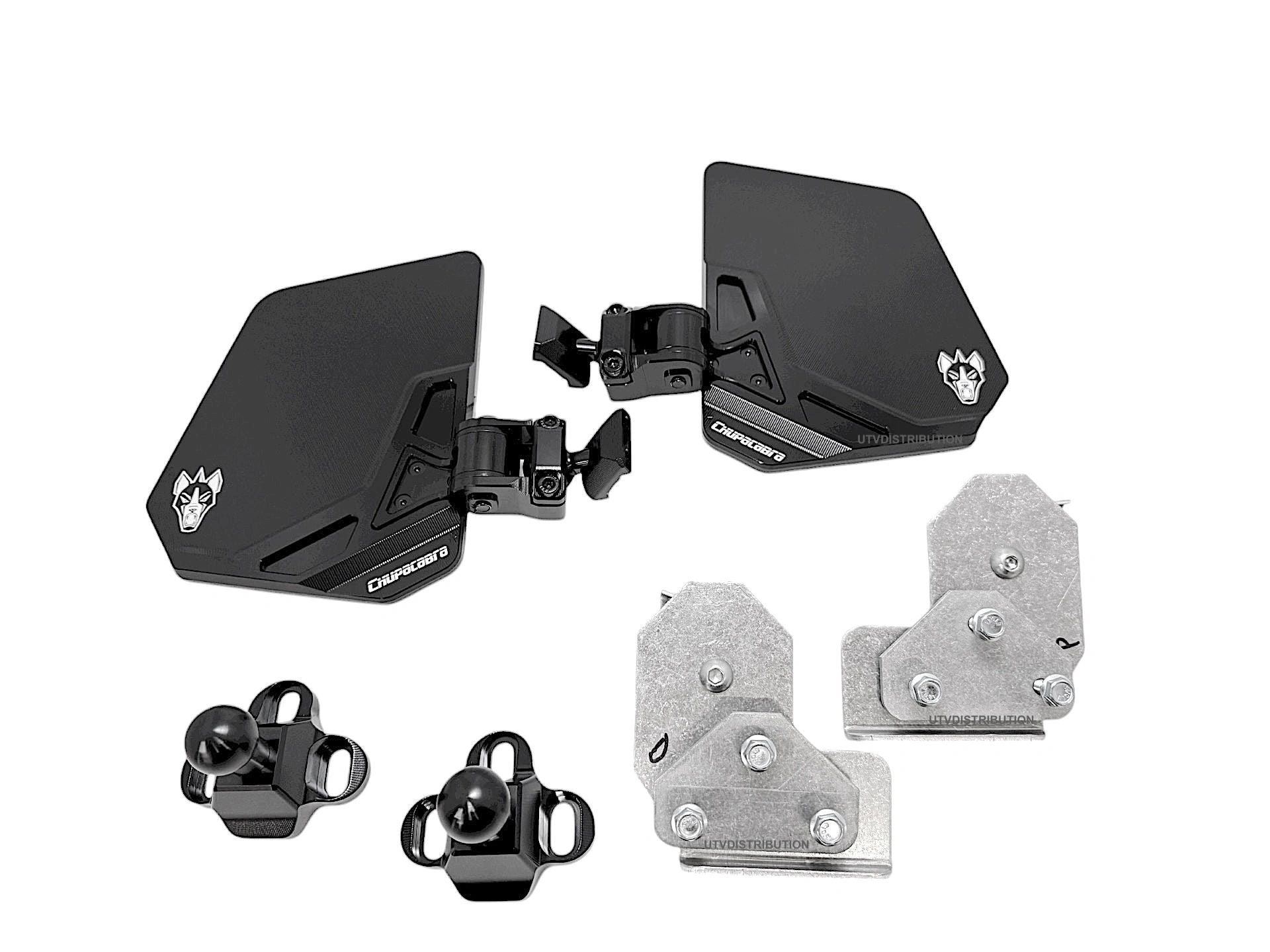 Chupacabra Offroad Cuero UTE UTV Xpedition Door Mounted Mirrors (set of 2)