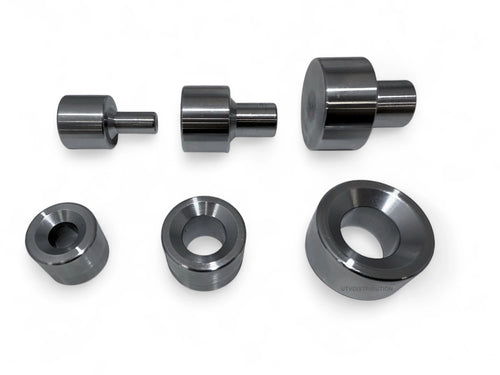 3 Piece Dimple Die Set 1/2" 3/4" 1"