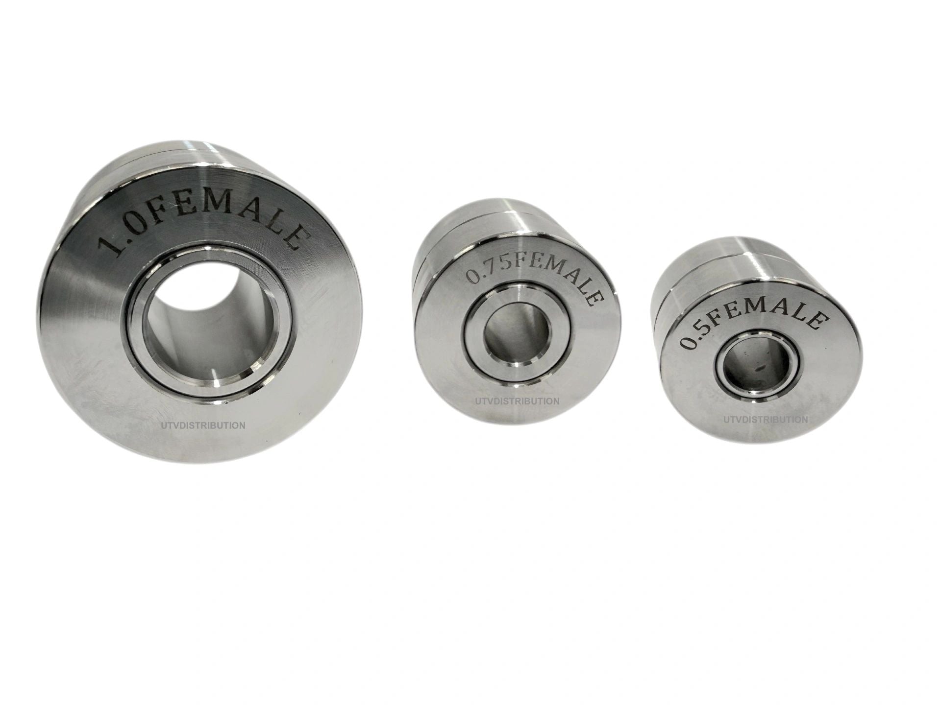 Dimple Die Set 3 Piece 1/2" 3/4" 1" Bolt Together or Hydraulic Press