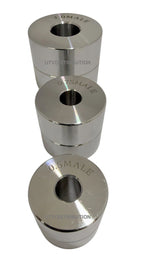 Dimple Die Set 3 Piece 1/2" 3/4" 1" Bolt Together or Hydraulic Press