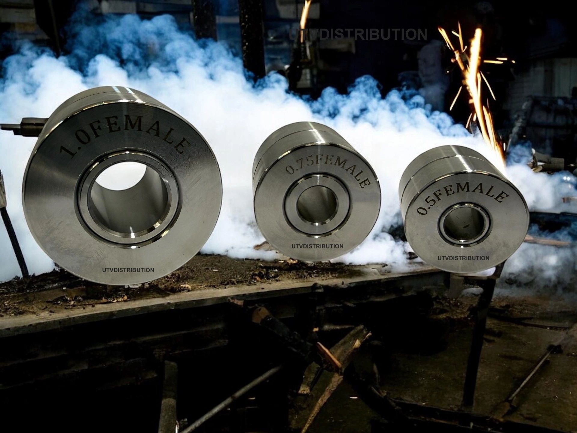 Dimple Dies Set 7 PC HD 1/2" 3/4" 1" 1 1/4" 1 1/2" 1 3/4" 2" Bolt or Press Use