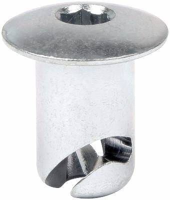 7/16" Plated Or Black Dome Head 1/4 Turn Fastener Dzus Buttons With .500" Grip-500 Pieces