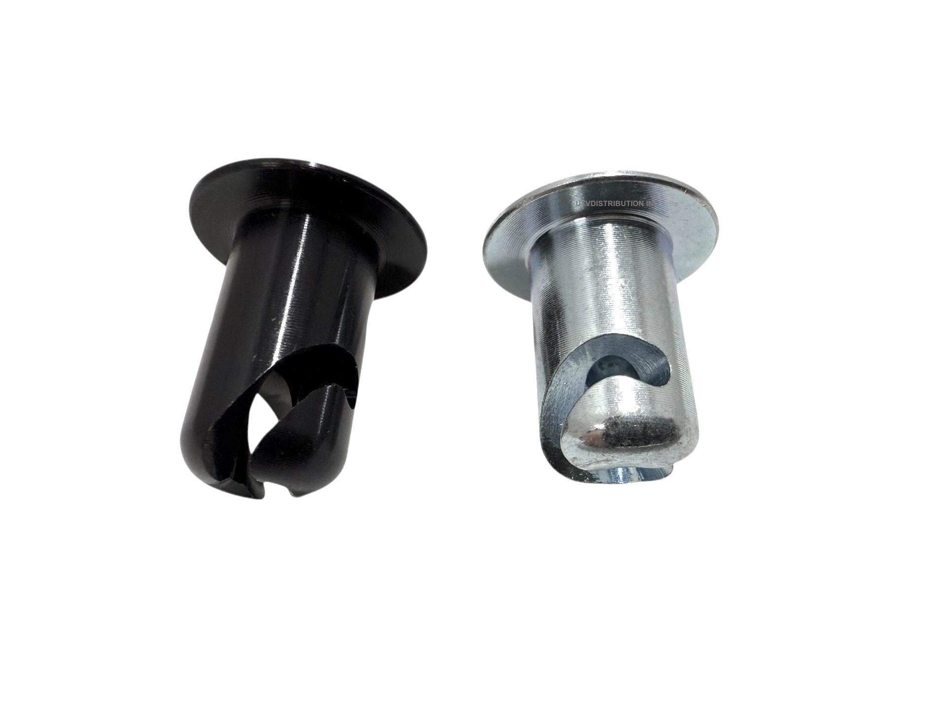 7/16" Plated Or Black Dome Head 1/4 Turn Fastener Dzus Buttons With .500" Grip-500 Pieces