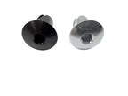 7/16" Plated Or Black Dome Head 1/4 Turn Fastener Dzus Buttons With .500" Grip-500 Pieces