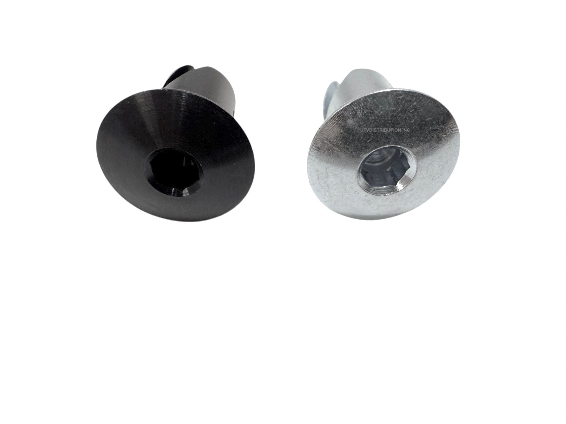 7/16" Plated Or Black Dome Head 1/4 Turn Fastener Dzus Buttons With .500" Grip-500 Pieces