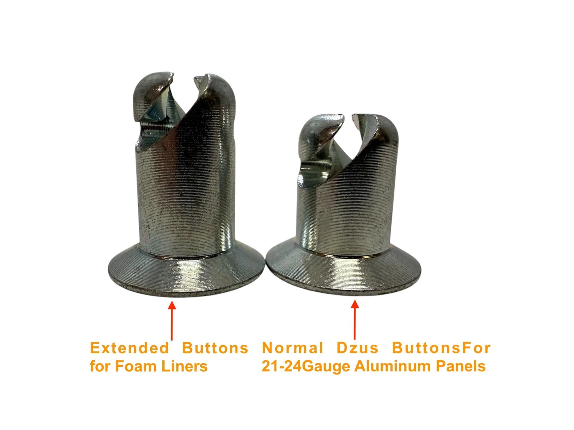 7/16" Steel Oval /Domed Head Dzus Kits-For Use With Foam Lined Panels