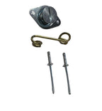 Self Ejecting Dzus Buttons .550 Length 7/16" Diameter Zinc Plated