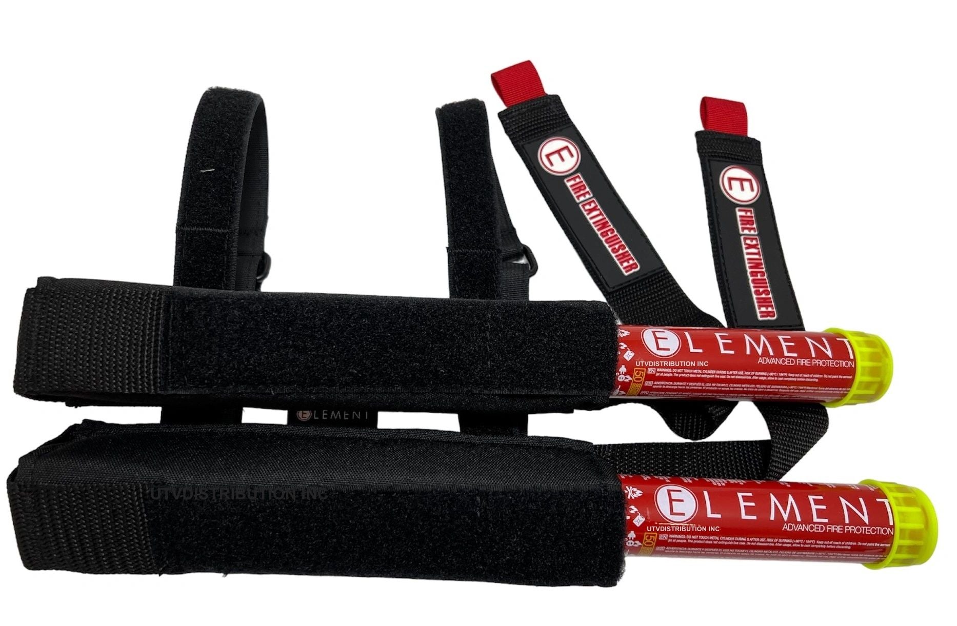 ELEMENT E50 / E100 Fire Extinguisher 2 Extinguishers / 2 Pouches / 2 straps