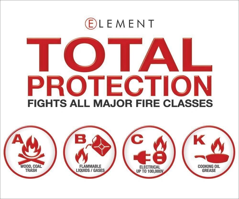 ELEMENT E50 Fire Extinguisher 40050, 50 second discharge USA NO MAINTENANCE
