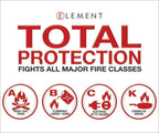 ELEMENT E50 Fire Extinguisher 40050, 50 second discharge With Quick Fist Mount