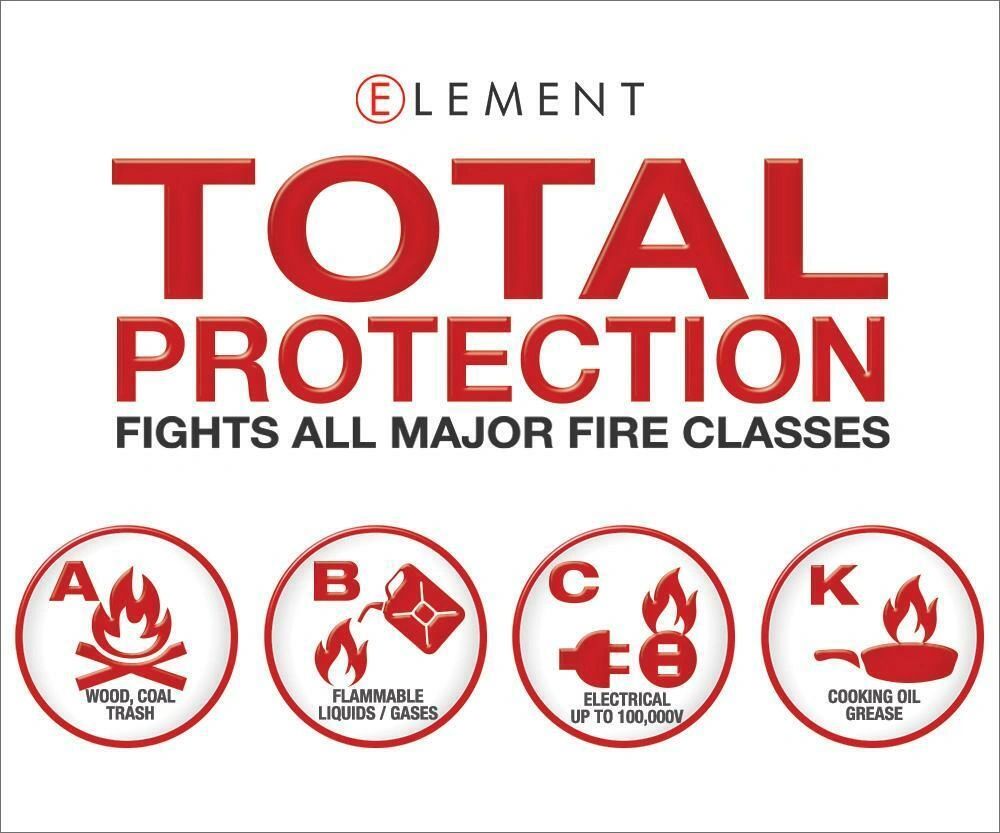 ELEMENT E50 Fire Extinguisher 40050, 50 second discharge With Quick Fist Mount